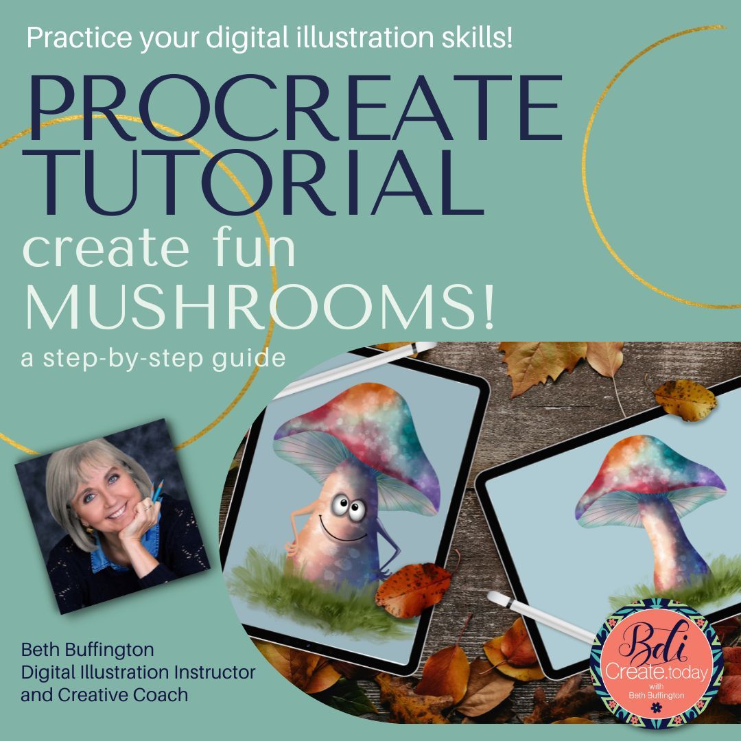 Procreate Tutorial: Mushrooms