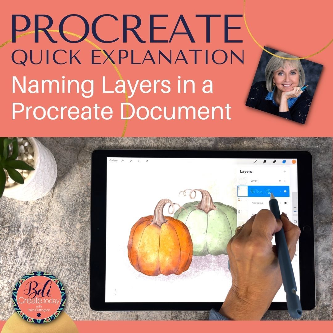 Quick Explanation: Naming Layers in Procreate