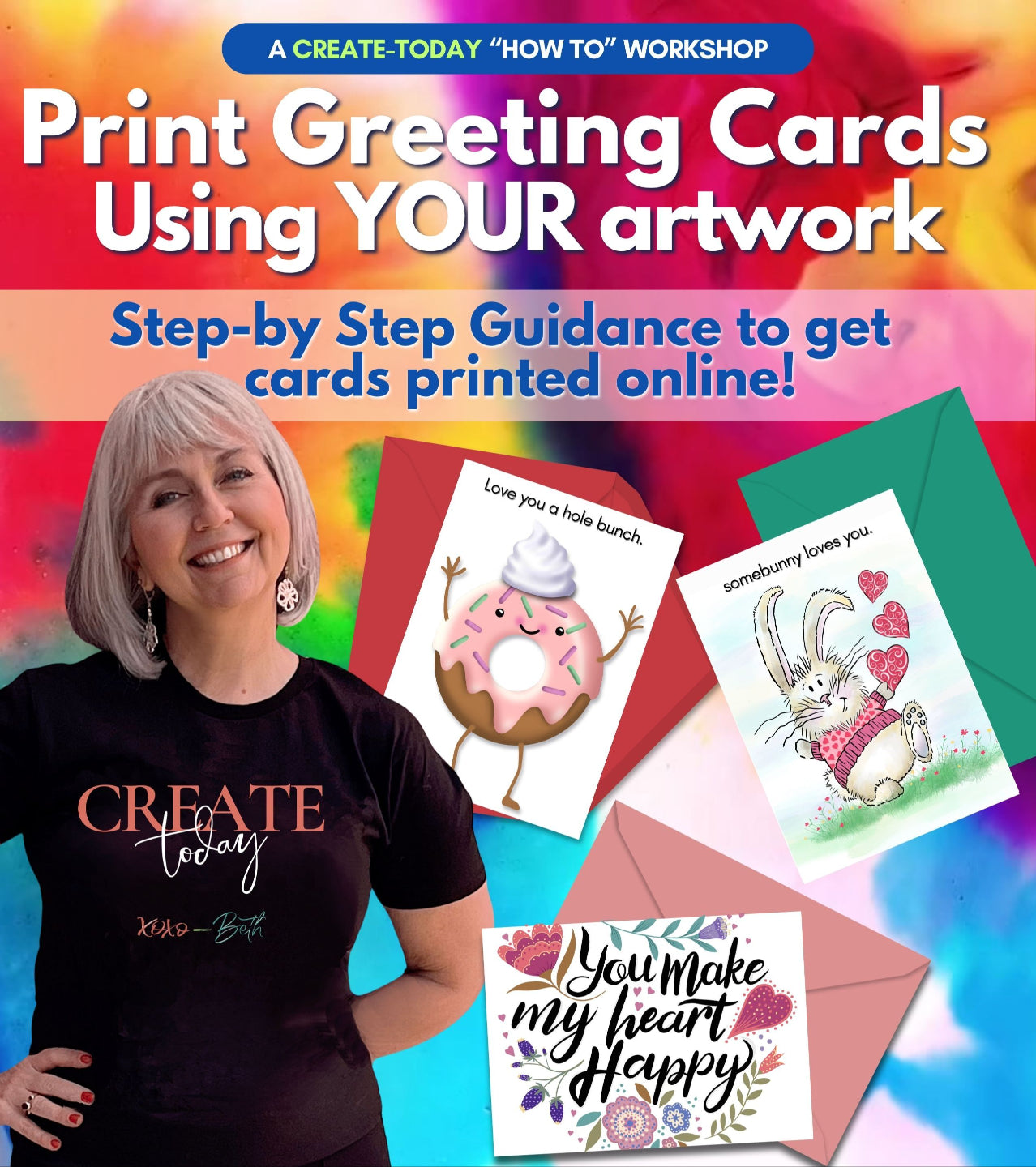 How to Print Greeting Cards with YOUR Artwork - Workshop