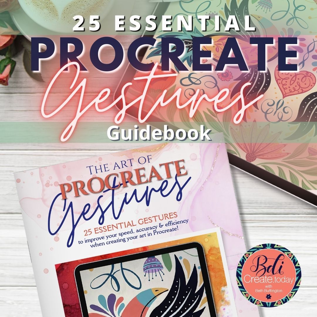 25 Essential Procreate Gestures Guidebook