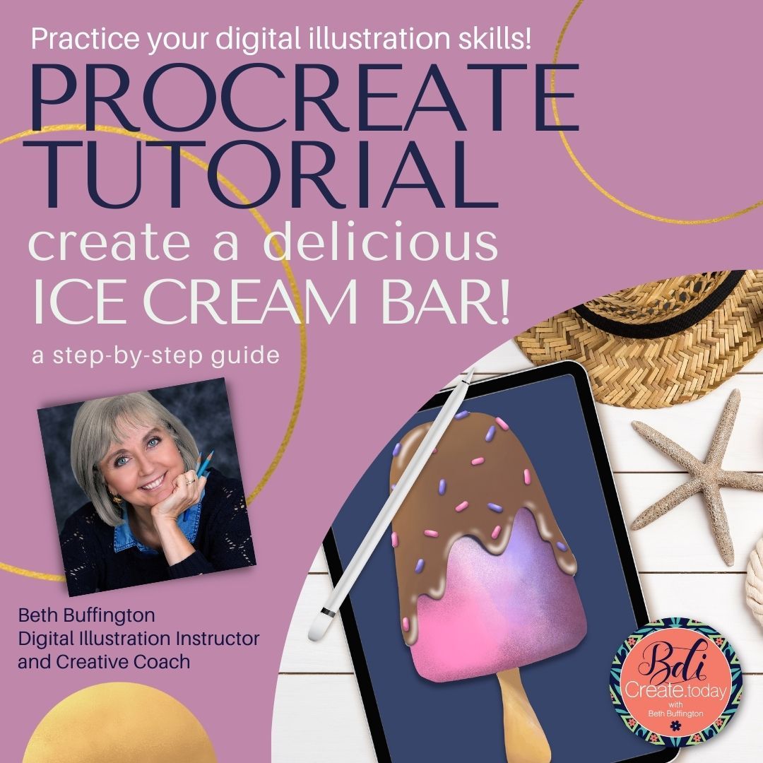 Procreate Tutorial:  Ice Cream Bar