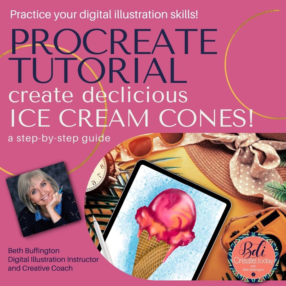 Procreate Tutorial: Ice Cream Cone