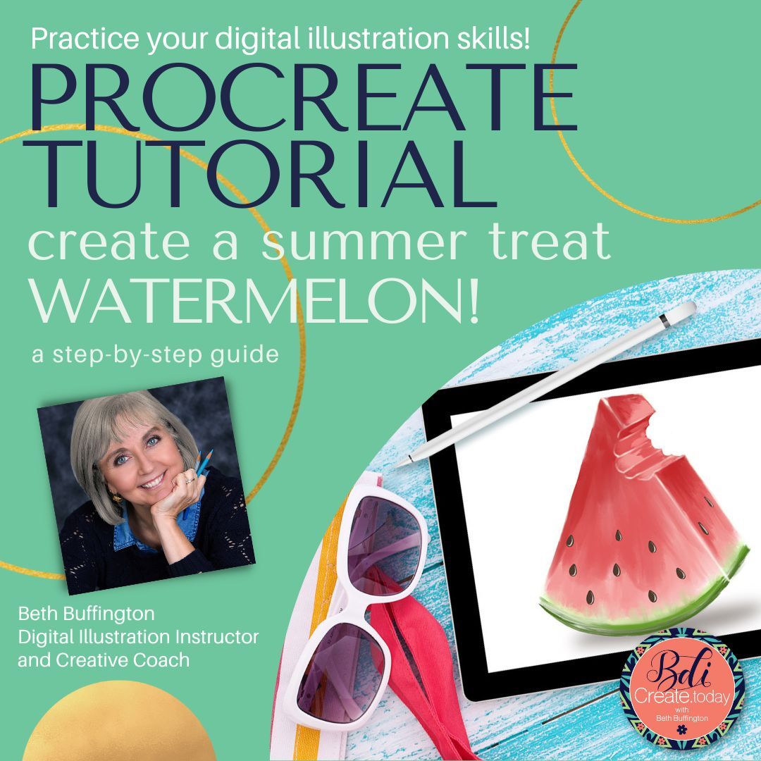 Procreate Tutorial: Watermelon Slice