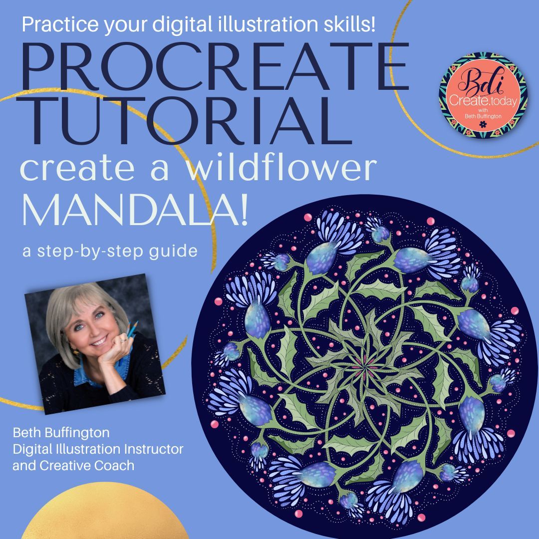 Procreate Tutorial: Wildflower Mandala