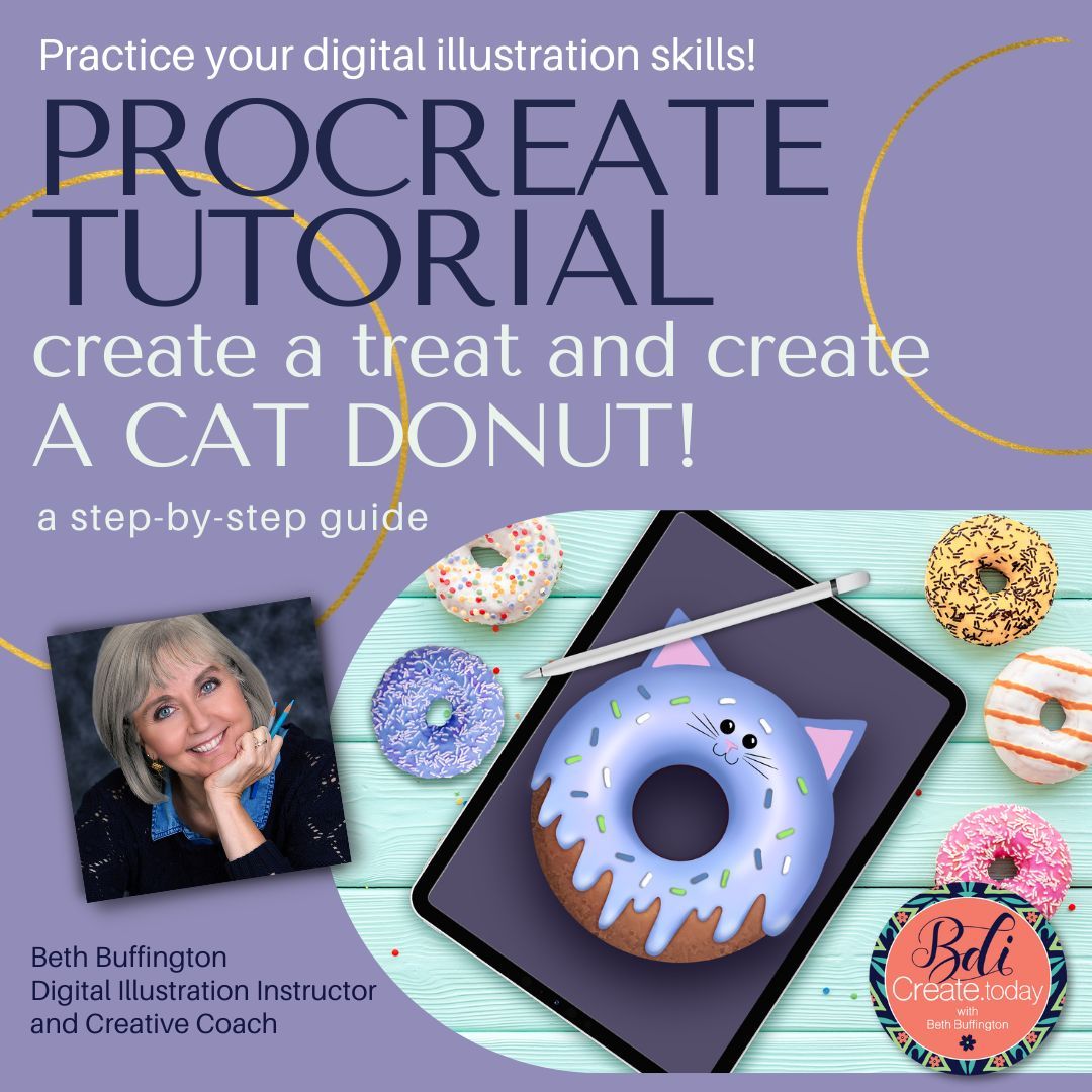 Procreate Tutorial: Donut and Cat Donut